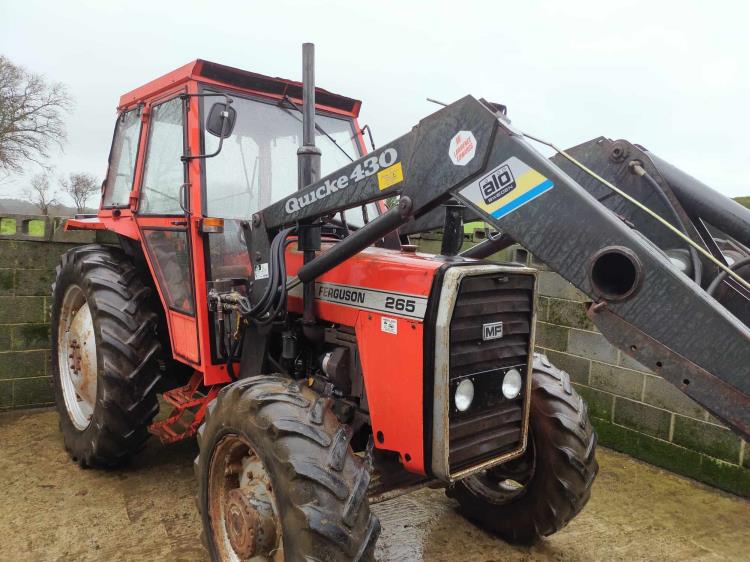 Massey Ferguson 265 Quicky Power Loader Tractor and Farm Machinery Sales Wales
